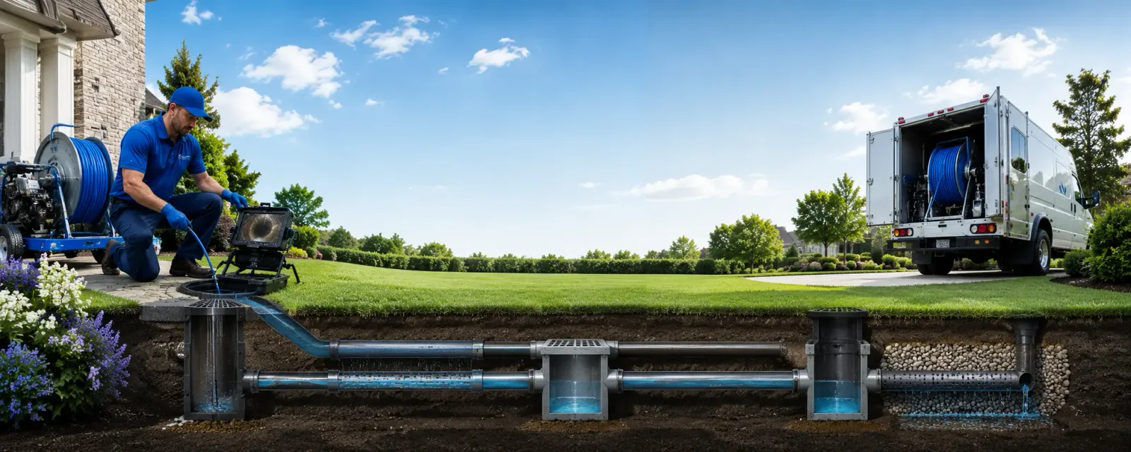 Outdoor drain cleaning information for Kennebec, SD